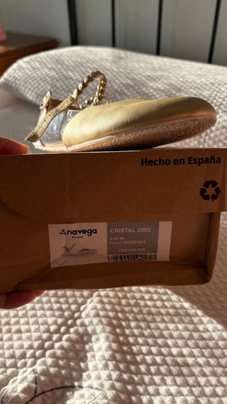 Zapatos Navega Talla 40 Mujer Dorados