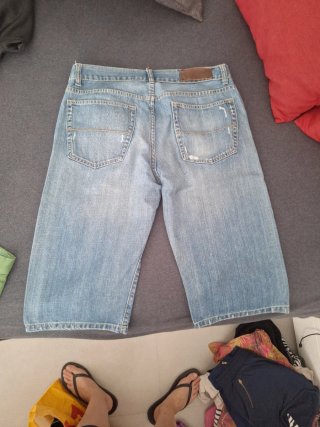Pantalón vaquero corto Springfield azul