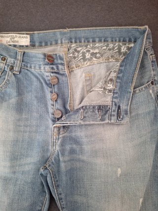Pantalón vaquero corto Springfield azul