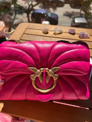 Bolso Pinko Love Puff fucsia