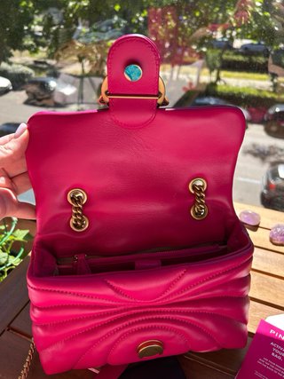 Bolso Pinko Love Puff fucsia