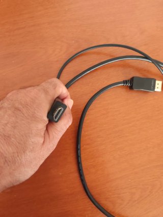 Cavo HDMI, DisplayPort e USB da 1m