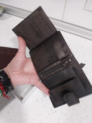 Cartera de piel Giorgio