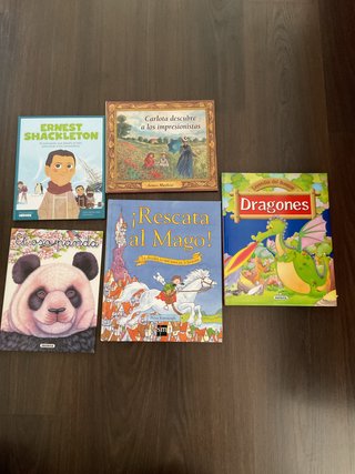 LOTE 5 LIBROS LITERATURA INFANTIL JUVENIL