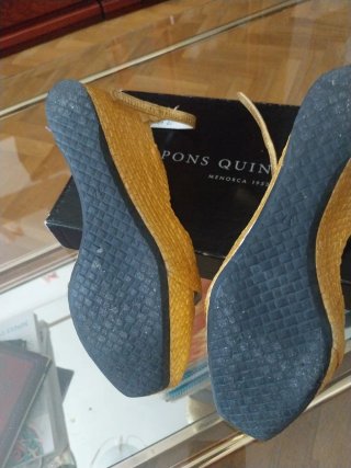 Sandalias Pons Quintana Piel Doradas