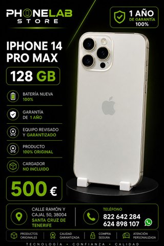 iPhone 14 Pro Max 128GB Plata
