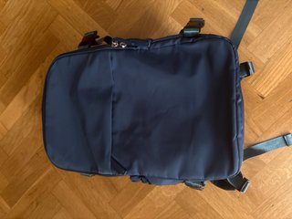 Mochila de viaje azul