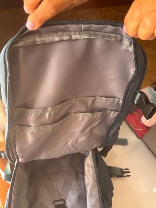Mochila de viaje azul