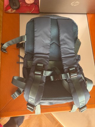 Mochila de viaje azul