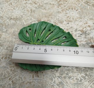 2 Platos Decorativos Hoja y Flor