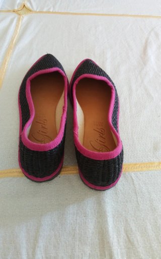 Friulane Scarpe Nere e Rosa