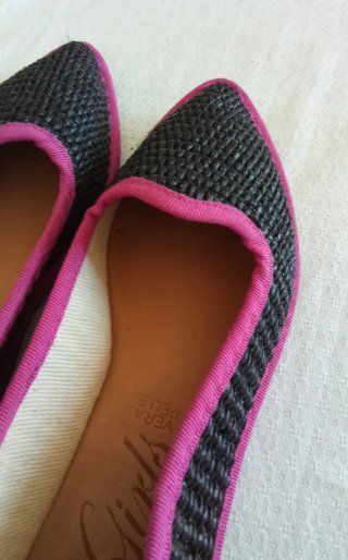Friulane Scarpe Nere e Rosa