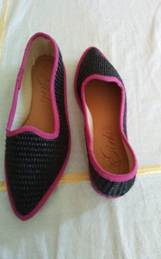 Friulane Scarpe Nere e Rosa