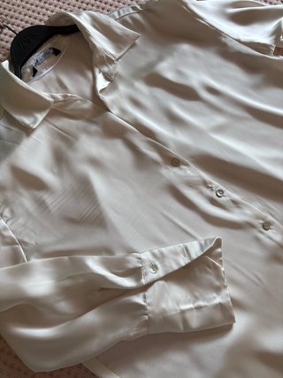 Blusa Zara Raso Beige