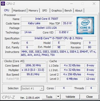 Lenovo M910Q Mini PC i5-6500T - Wi-Fi
