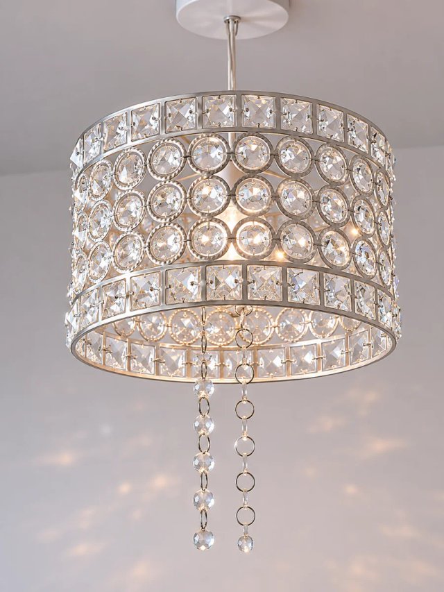 Lámpara Glam Efecto Diamante Estilo Hollywood