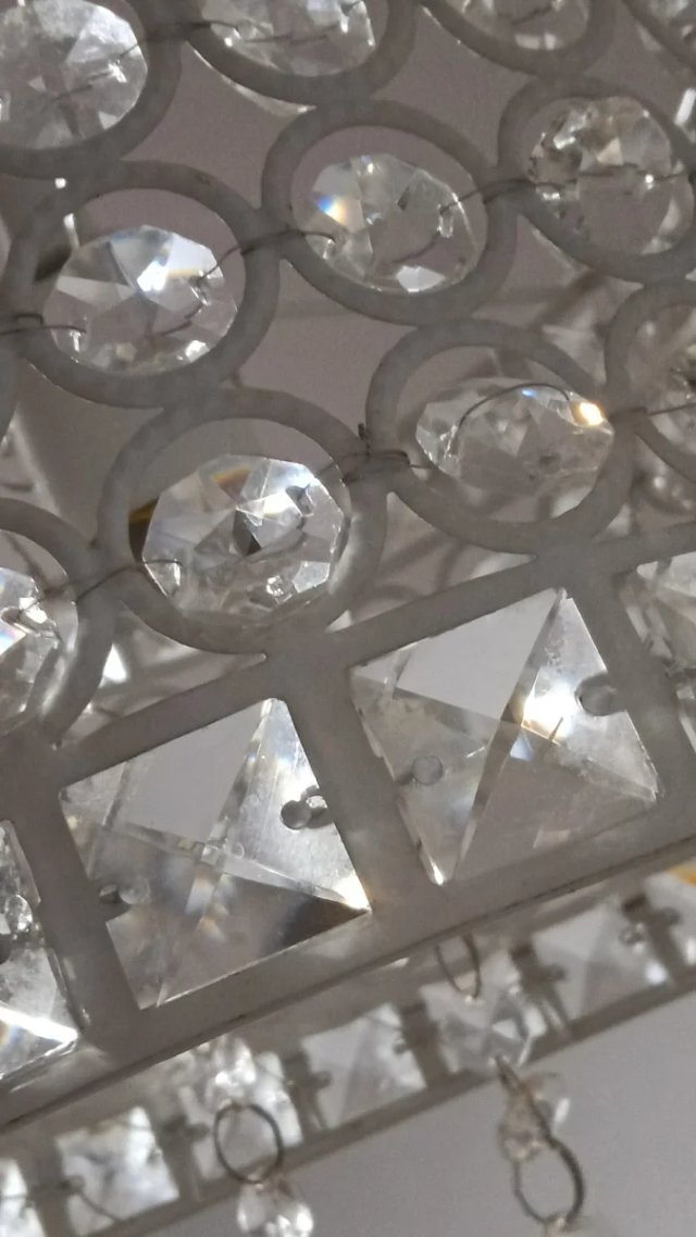Lámpara Glam Efecto Diamante Estilo Hollywood