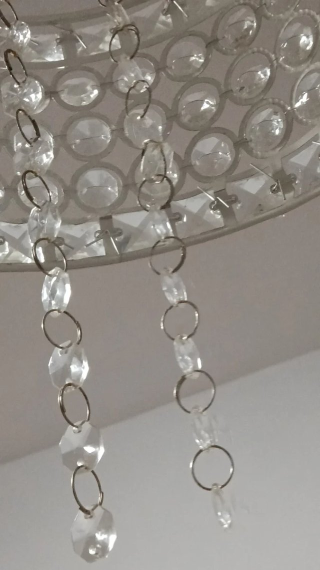 Lámpara Glam Efecto Diamante Estilo Hollywood