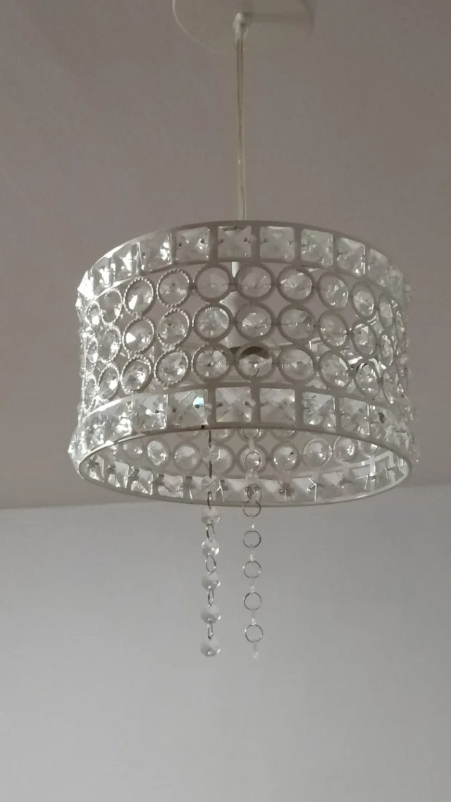 Lámpara Glam Efecto Diamante Estilo Hollywood
