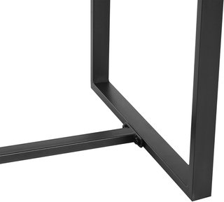 Set di mobili da balcone con tavolo e 2 sedie in rattan con cuscini, nero
