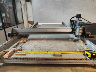 Fresadora CNC 62x160 cm ampliable a 190cmts