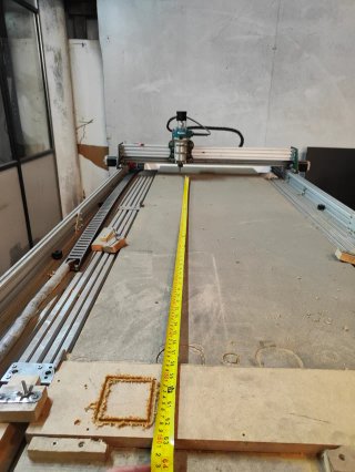 Fresadora CNC 62x160 cm ampliable a 190cmts
