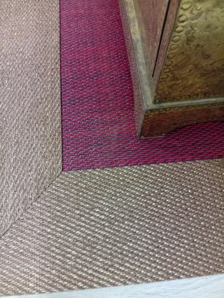 Alfombra Vinilo Teplón Premium Beige/Rosa