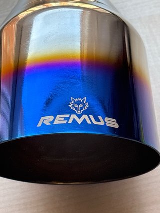Colas Escape REMUS Titanio Azul Originales-pareja
