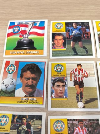 Lote 17 cromos Logroñés Liga 92/93