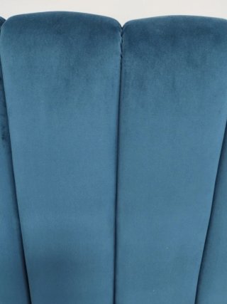 Cabecero terciopelo azul
