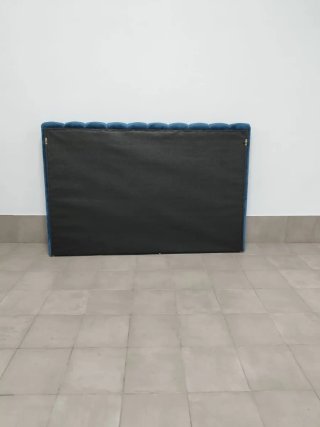 Cabecero terciopelo azul