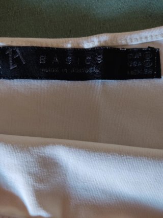 Camiseta tirantes básica Zara blanca