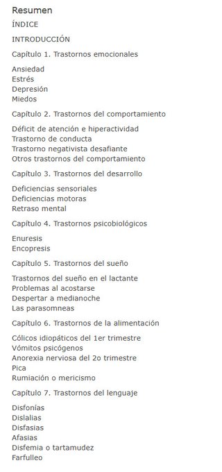 Psicopatología infantil