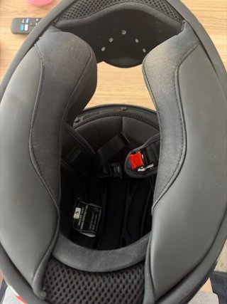 Casco NZI Blue Series Blanco y Rojo