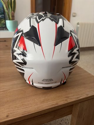 Casco NZI Blue Series Blanco y Rojo