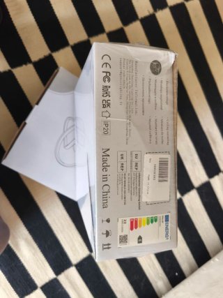 2 Lámparas de Techo LED Negra y Blanca