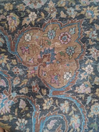 Rara alfombra Cachemira, principio 1900