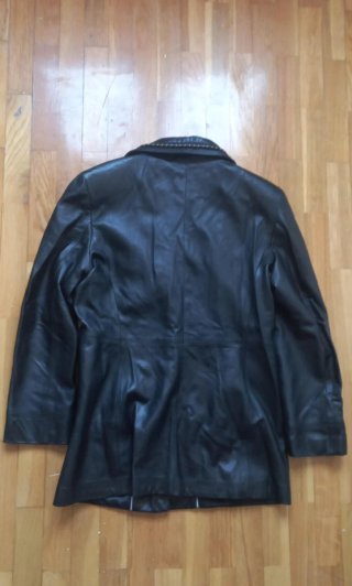 Abrigo cuero Etoile Cuir negro Talla L