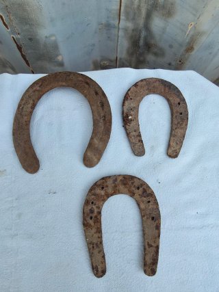 Lote 3 Herraduras Antiguas Hierro