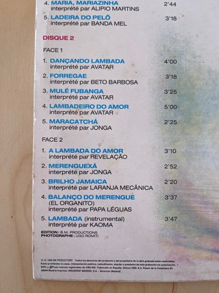 2 Vinilos LP Lambada Kaoma Latino