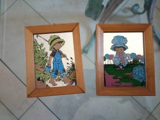 Quadretti da collezione con cornice in legno
