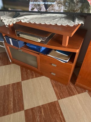 Módulos comedor madera y cristal