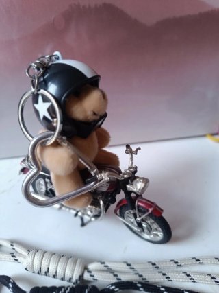 Llavero Osito Motero