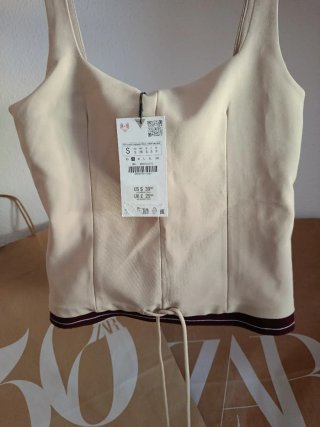 Top Zara Beige