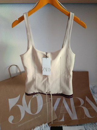 Top Zara Beige