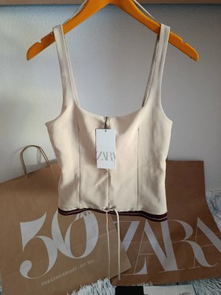 Top Zara Beige