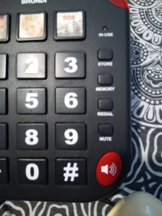 Telefono fisso Brondi nero con tasti grandi