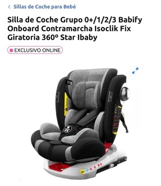 Silla de coche para bebé grupo 0+/1/2/3