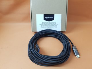 Cable HDMI Amazon Basics Fibra Óptica 4K