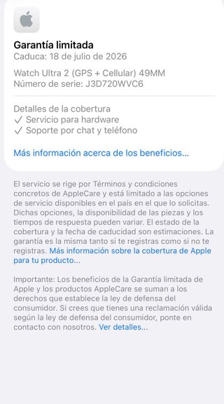 Apple Watch Ultra 2 49 mm titanio + factura